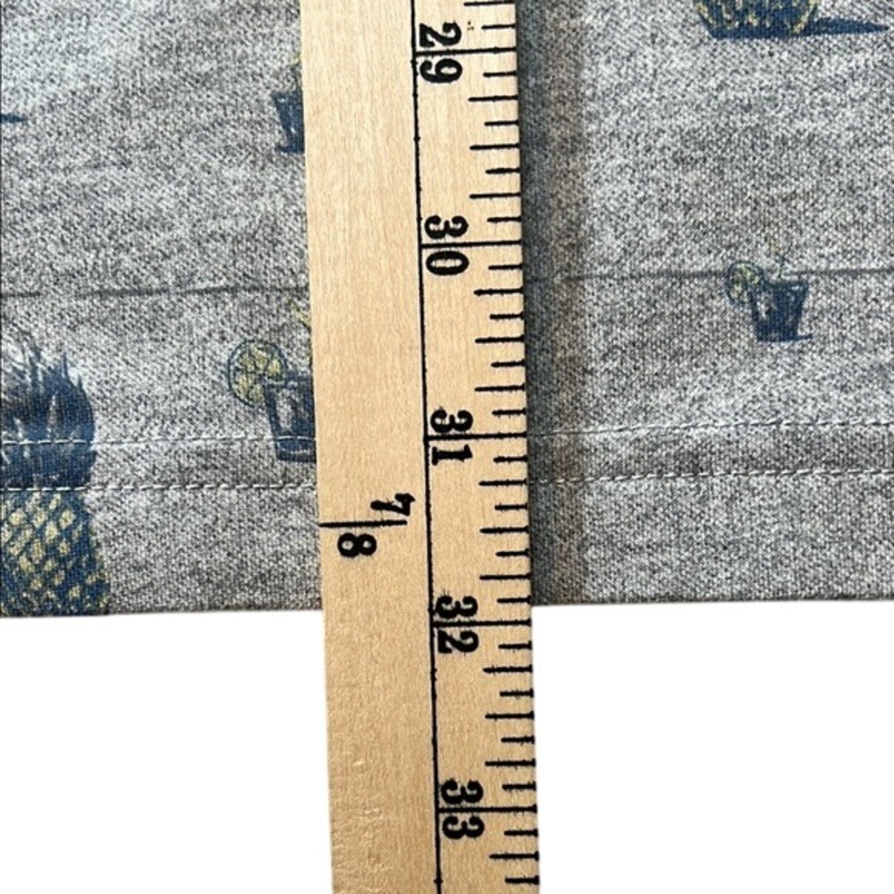 Travis Mathew ISO  Golf Polo Shirt Pineapple Cocktail Print Gray Casual Size? - Picture 5 of 6